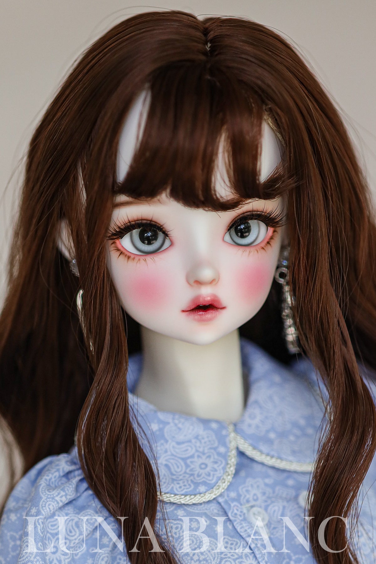Luna blanc - Yvien Milk white (BJD Head) : Instock - Anubis Doll Café
