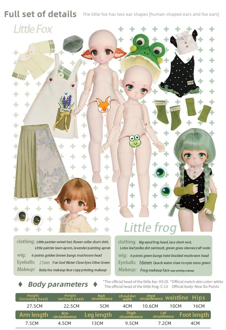 Tinyfox Fullset Little Frog : PreOrder - Anubis Doll Café