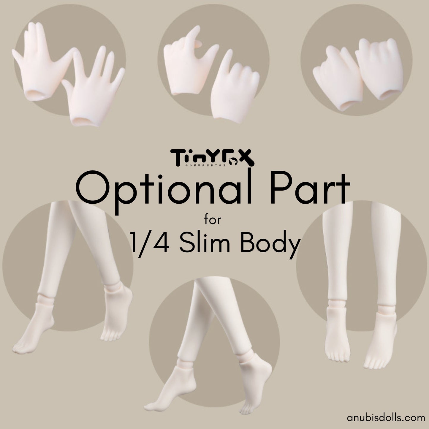 Tinyfox Optional part for 1/4 slim body : InStock - Anubis Doll Café