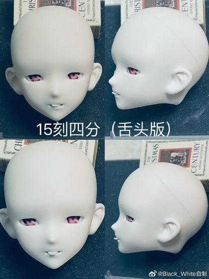 Black_White - Carve 15th (BJD Head) : Instock - Anubis Doll Café