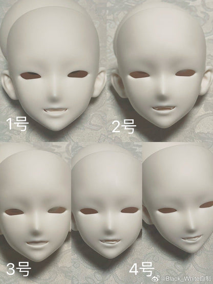 Black_White - Rong23VER (BJD Head) : PreOrder - Anubis Doll Café