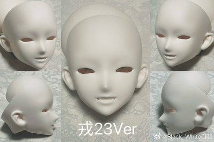 Black_White - Rong23VER (BJD Head) : PreOrder - Anubis Doll Café