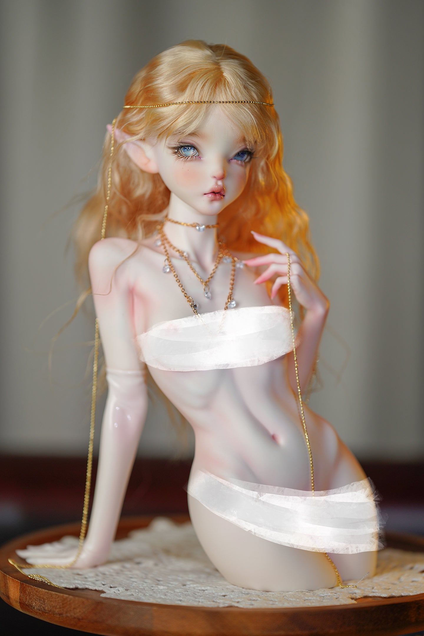 Coral Reef x Jiu Er Cat - Witch & Girl (BJD Bust Stand) : PreOrder