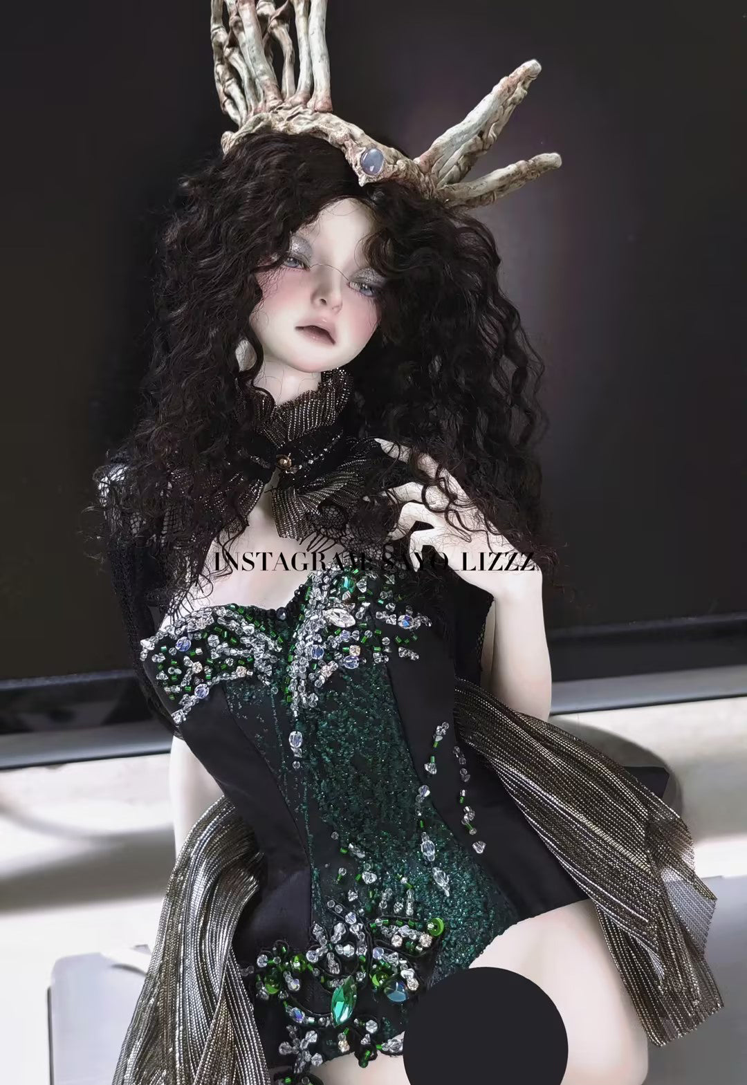 Coral Reef x Jiu Er Cat - Witch & Girl (BJD Bust Stand) : PreOrder