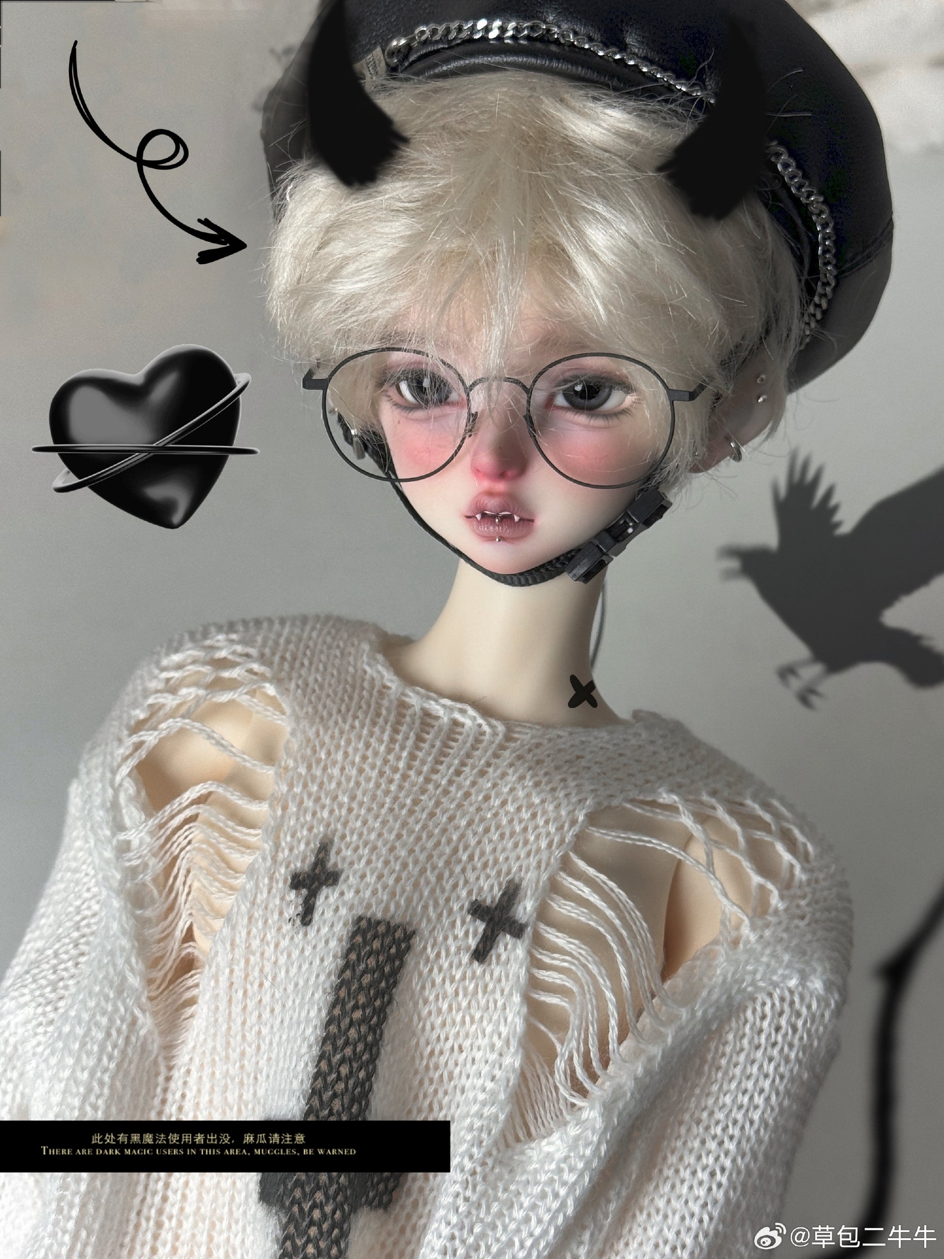 Erniu - Elvis (BJD Head) - Anubis Doll Café