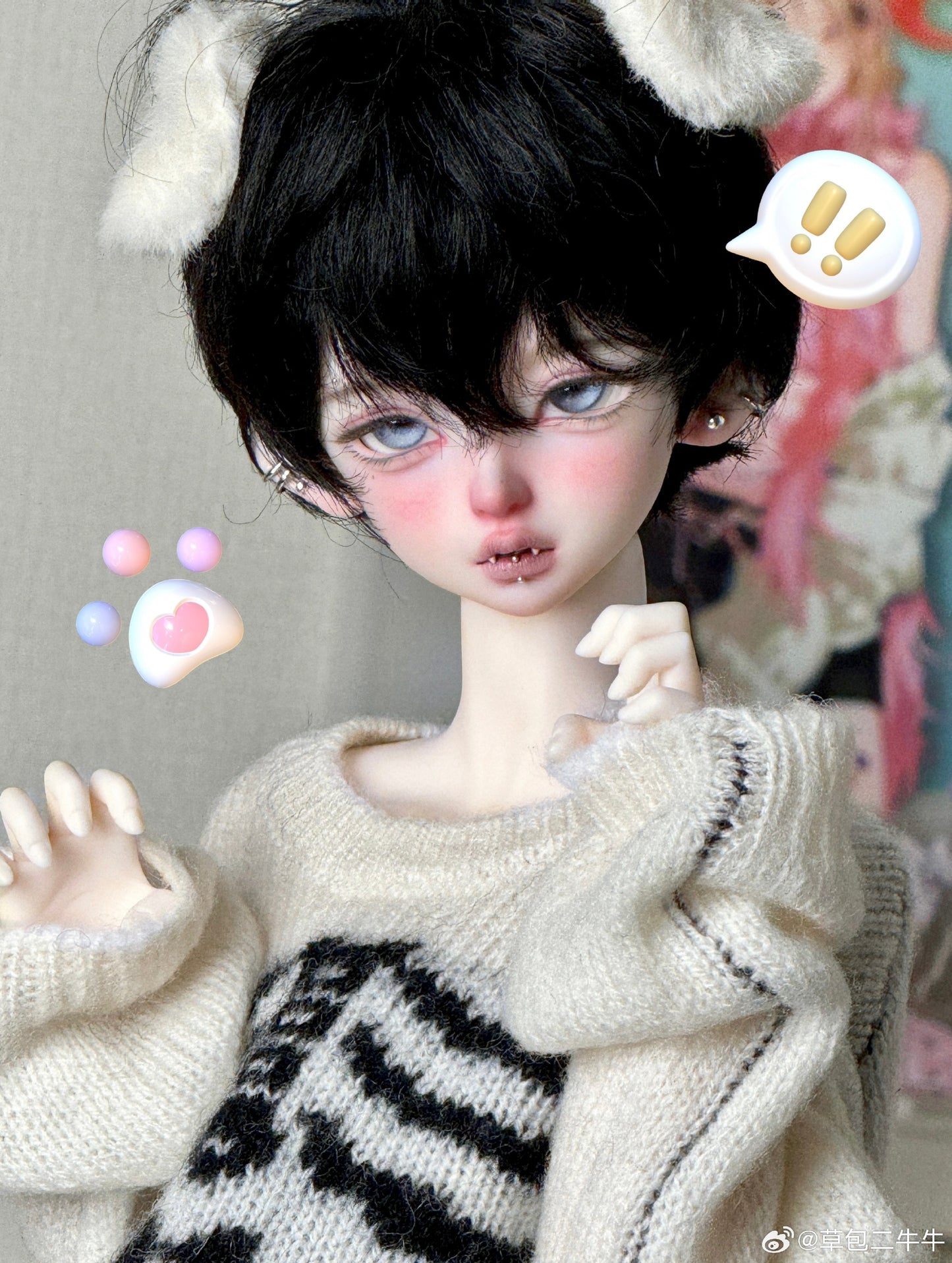 Erniu - Elvis (BJD Head) - Anubis Doll Café