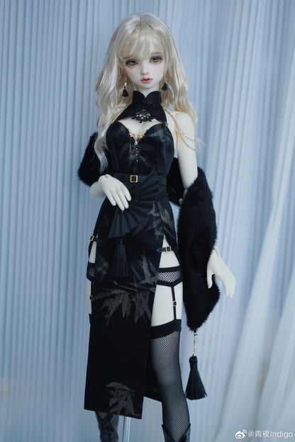 Indigo Night - Cheongsam (BJD Cloth) : PreOrder - Anubis Doll Café