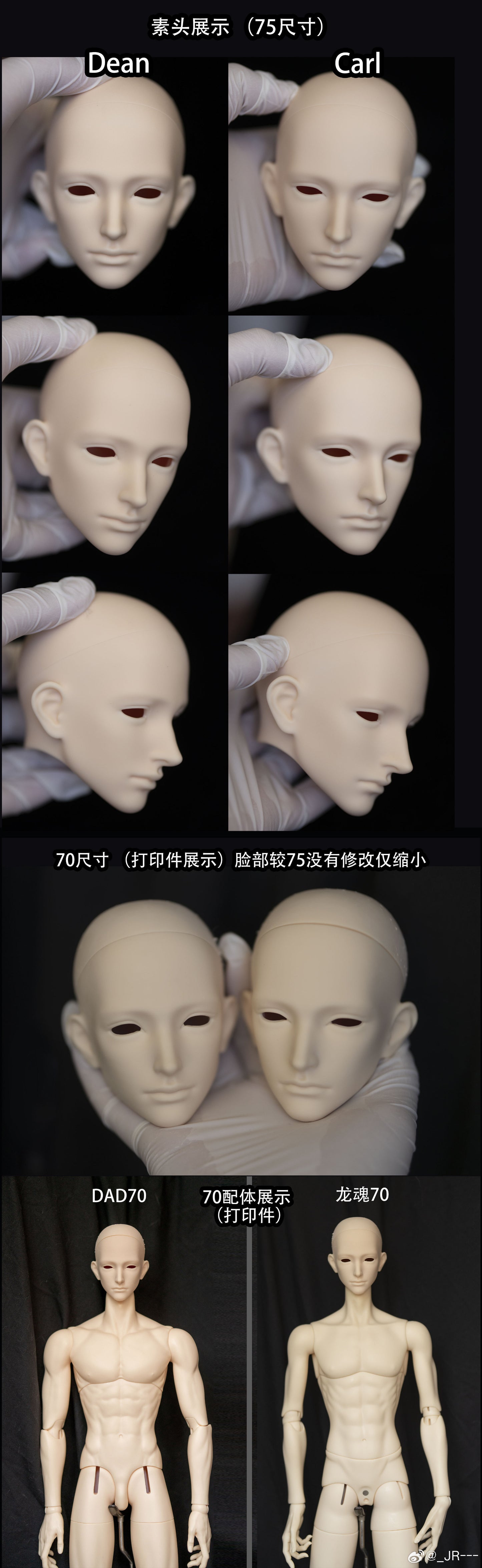 JR - Dean&Carl (หัวBJD) : พรีออเดอร์