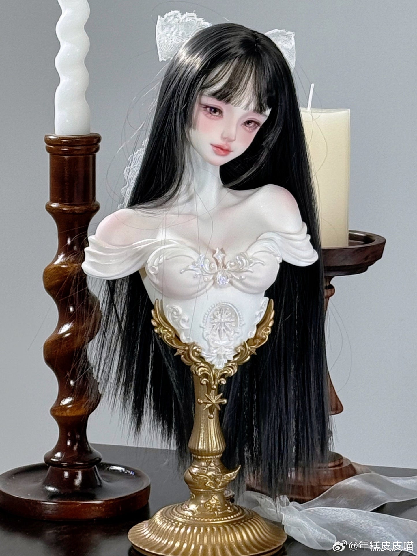 Laluna Doll - Cinderella bust stand (BJD Bust stand) : PreOrder