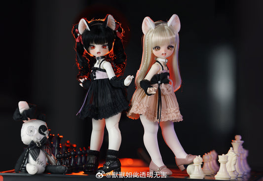 Shoushoudoll - Little meaw bean & Little rabbit bean (BJD doll) - Anubis Doll Café