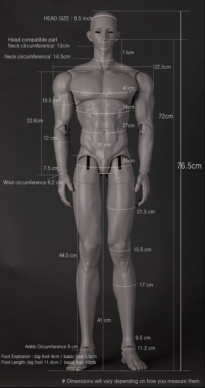 Rsdoll - RS Muscle 76 Body (BJD Body) : พร้อมส่ง